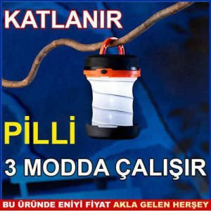 KATLANABİLİR PORTATİF LED AYDINLATMALI FENER-1