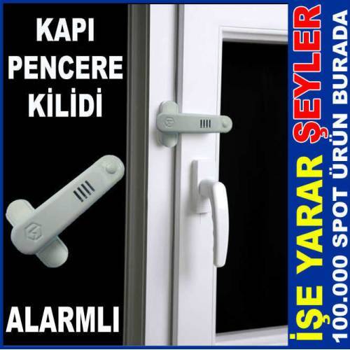 Beyaz Renk Alarmlı Kapı Pencere Güvenlik Kilidi