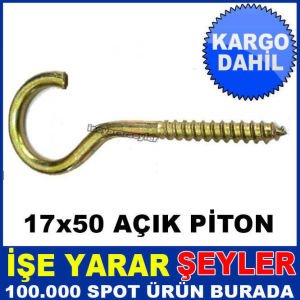 10AD PASLANMAZ ÇELİK 17x50 AÇIK KANCALI PİTON KD