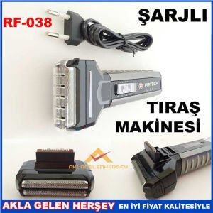 PRITECH ŞARJLI ÇİFT BIÇAKLI SAKAL TIRAŞ MAKİNESİ