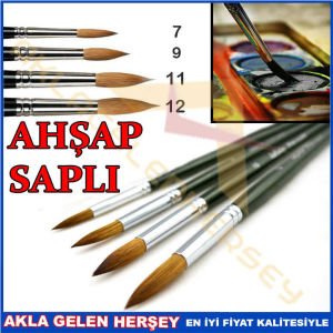 PROFESYONEL 4'LÜ SET SULU BOYA RESİM FIRÇASI-3