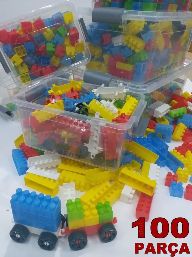 100 Parça Zeka Geliştirici Yapı Blokları Lego Seti