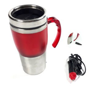 Çelik İç Yüzeyli 12-24 Volt Oto Kettle - Oto Çay Ve Kahve Makinesi Pratik Dayanıklı Şık Tasarım