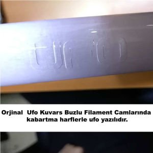 Orjinal 85,5cm Uzunluğunda Ufo Isıtıcı (Soba) Camı - İnfrared Isıtıcı Kuvars Buzlu Filament Camı