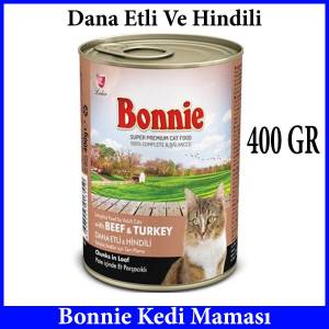 Bonnie Dana Etli Ve Hindili Yetişkin Kedi Maması - Yaş Mama Et parçacıklı ve Besin değeri Yüksek
