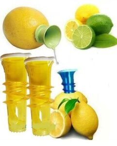 1 Adet Vidalı Limon Sıkıcı Narenciyeyi Limonu Kesmeden Suyunu Sıkıp Akıtan Sistem Pratik Saplamalı