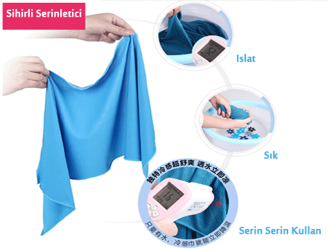 Serinletici Havlu Fular Cold Towel