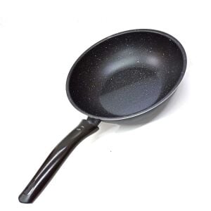 Yapışmaz Yanmaz Çizilmez Dış Kaplama Teflon İç Kaplama Granit Wok Derin Tava