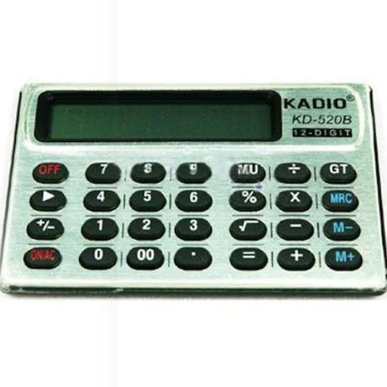 Kadio Cep Tipi Mini Hesap Makinesi 12 Haneli KD-520B