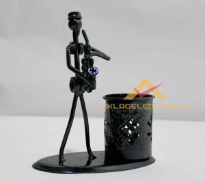 METAL TİTANYUM KAPLAMA SAKSAFON ÇALAN BİBLO