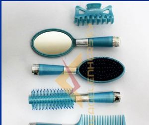 PLASTİK ERGONOMİK KULLANIŞLI AYNA TOKA FIRÇA TARAK SETİ 5 PARÇA SAÇ BAKIM