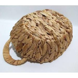 %100 DOĞAL DEKORATİF HASIR ÖRGÜ SEPET OVAL MODEL