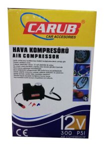 Araç lastiği şişirme 250 Psi Siyah Hava Kompresörü 12V