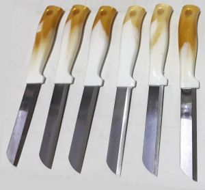 Orijinal Alman Solingen Testere Ağızlı Simli Altın Sap 19cm 6lı