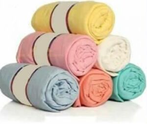 Krem Rengi Naturel Boyasız Kumaştan Lastikli Çarşaf 120x200 Süper Pamuklu Yatak Çarşafı Lüks Çarşaf