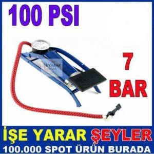 Araba,Bisiklet,Motorsiklet Tekerleği Şişirici Çok Amaçlı 100 Psı Lastik Şişirme Ayak Pompası