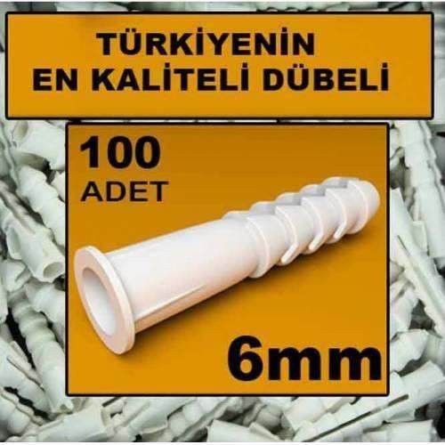 6mm Yüksek Kalitede Standart Plastik Dübel