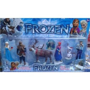 Frozen Karlar Ülkesi Kahramanlarından Oluşan 6 Parça Oyuncak Figürleri Elsa,Anna,Olaf,Kristoff,Hans