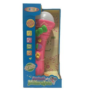 RENKLİ IŞIKLI MÜZİK VE ALKIŞ SESLİ SEVİMLİ MİKROFON 21x5cm BOYUTUNDA EĞİTİCİ-EĞLENDİRİCİ MİKROFON-1