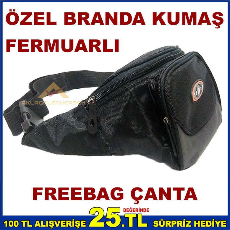 BELE BAĞLANAN SAĞLAM BRANDA KUMAŞ FREEBAG ÇANTA