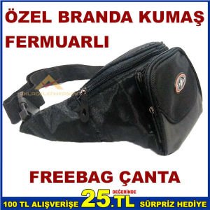 BELE BAĞLANAN SAĞLAM BRANDA KUMAŞ FREEBAG ÇANTA