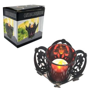 Dekoratif Ferforje Metal İşleme Tealight Mumluk Şamdan Şık Dizayn
