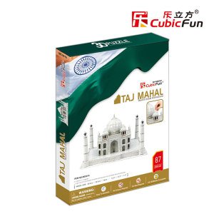 Cubic Fun 3D 87 Parça Puzzle Taj Mahal 28.4x28.4x18cm Ebatında 3 Boyutlu Maket Taj Mahal