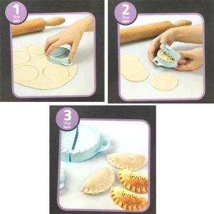 PD3116 Suncook 3'lü Ravioli Kalıbı Çiğ Börek Mantı Poğaça Pasta Hamur Kalıbı Set Kurabiye Kalıbı