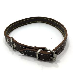 Gerçek Yumuşak Deriden Köpek Tasması 53cm Hayvan Tasması Orta Boy