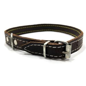 Gerçek Yumuşak Deriden Köpek Tasması 53cm Hayvan Tasması Orta Boy