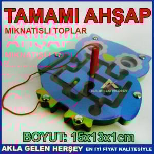 ÇOCUKLAR İÇİN AHŞAP MAGNETİK BAYKUŞ LABİRENT