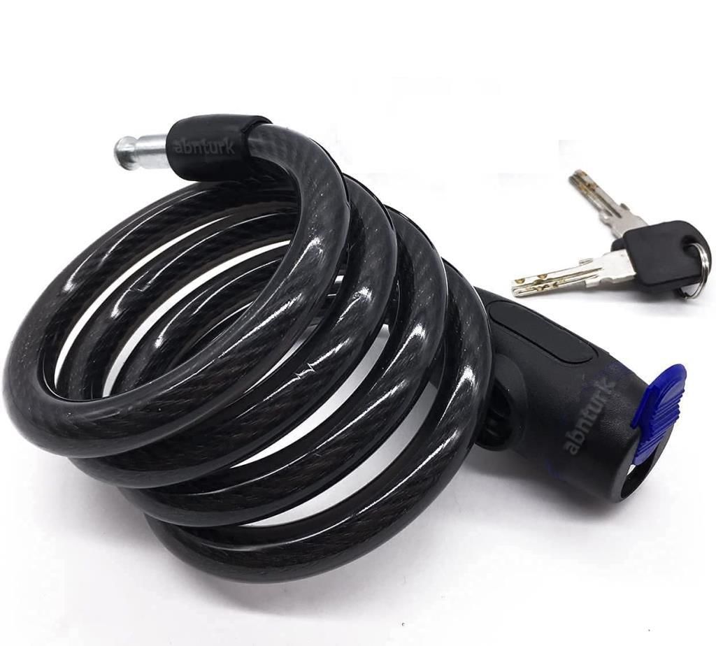 Süper Kalın 22mm Çelik Halat Kilit 150cm Sağlam Motor Kilidi En Güvenli Uzun Hırsız Koruma Sistemi