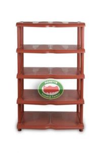 10 ÇİFT KAHVERENGİ AYAKKABILIK STAND 5 KATLI AYAKKABILIK