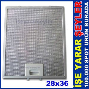 ANKASTRE ASPİRATÖR 277x354mm ALÜMİNYUM KARTUŞ FİLTRE 27.7x35.4cm