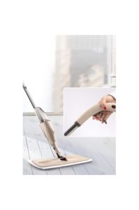 Büyük Hazneli Mikrofiber Sprey Mop Toplam 4 Adet Silici Micro Paspas ile Islak Kuru Sihirli Temizlik
