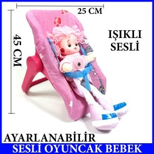 SESLİ VE MÜZİKLİ OYUNCAK BEBEK ANA KUCAKLI AYARLABİLİR İKİ PARÇA HALİNDE KULLANILABİLİR