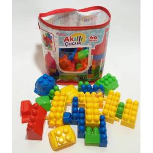 Dede Sırt Çantalı 60 Parça Büyük Blok Lego Seti
