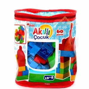 Dede Sırt Çantalı 60 Parça Büyük Blok Lego Seti
