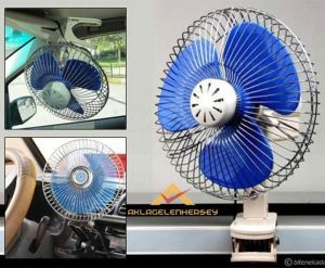 Mandallı Araç Vantilatörü 8'' 24v Kamyon,Tır.Otobüs,Traktör,İş Makinesıne Serinletici Döner Fan