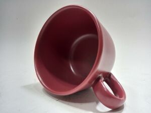 Kaliteli 1. Sınıf Seramik Bordo Renkli Jumbo Boy Kupa 11 cm Çap 8 cm Yükseklik