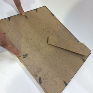 Gümüş Dekoratif Barok Tarzı Desenli Dikdörtgen Ayna 33 cm x 28 cm