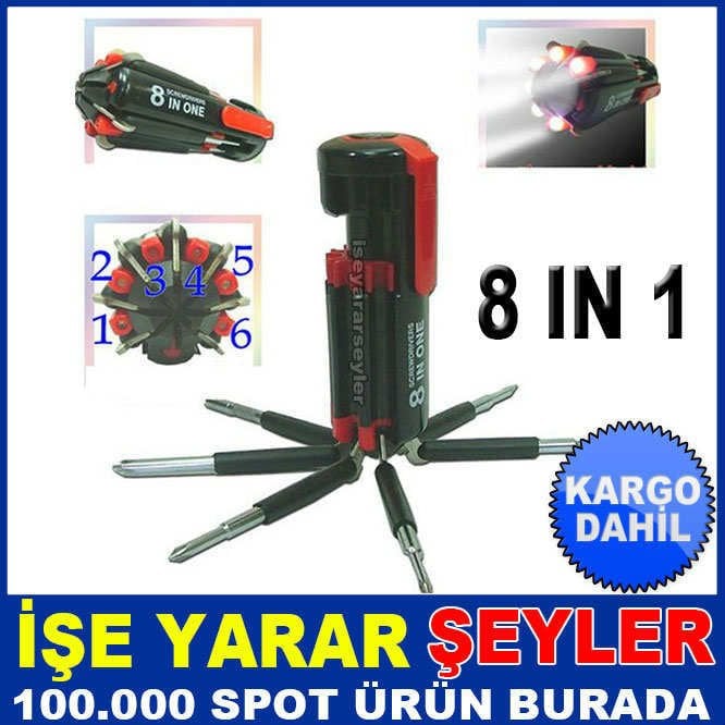 EL FENERLİ 8 TORNAVİDA UÇLU 8 IN 1 SET KD