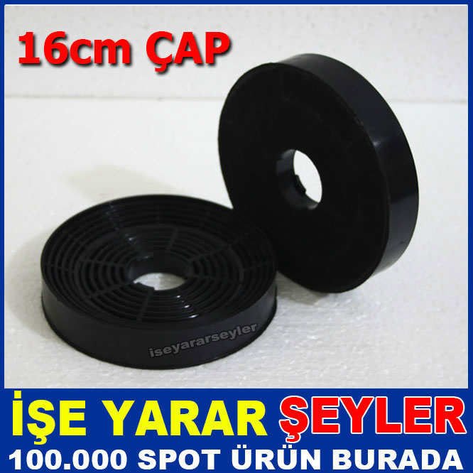 1ad MİKRO KARBON ASPİRATÖR FİLTRESİ 16cm MUTFAK ASPİRATÖR BACASIZ KULLANIM FİLTRESİ DUMAN KOKU EMİCİ
