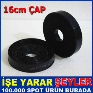 1ad MİKRO KARBON ASPİRATÖR FİLTRESİ 16cm MUTFAK ASPİRATÖR BACASIZ KULLANIM FİLTRESİ DUMAN KOKU EMİCİ