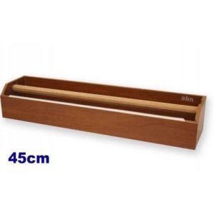 Geniş tip 45cm Ahşap Streç Kesim Standı+1 rulo 300m Uzun Boy 45cm Gıda Streci Hediye,Gıda Koruma Set