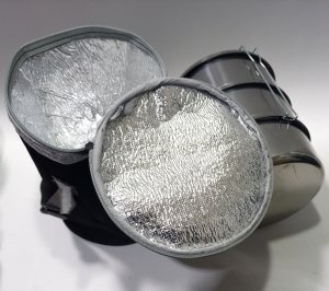 Termoslu Çanta Hediyeli 4lü Çelik Sefer Tası 1-3 kişlik 12x20cm Isı Koruyan Taşıma Çantası+Sefertası Sağlıklı Yemek Taşıma Seti