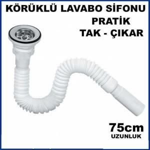 KÖRÜKLÜ LAVABO HORTUMU PRATİK TAK-ÇIKAR SİSTEM