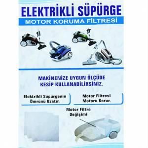 5 Adet Elektrikli Süpürge Motor Filtresi - Süpürge Motor Koruma Filtresi