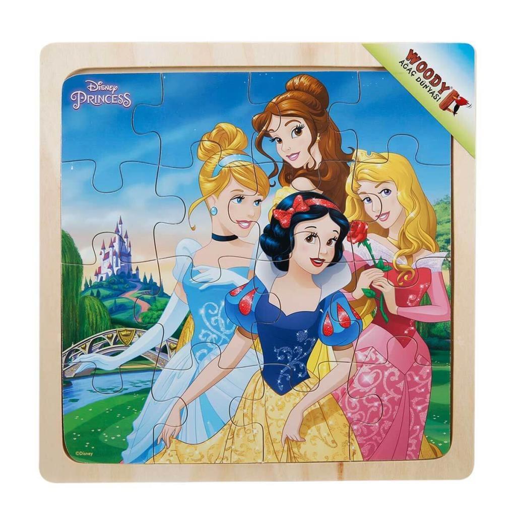18214 Disney Princess Ahşap Puzzle 16 Parça