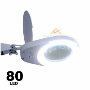80 Led Aydınlatmalı Masaüstü Kullanım X5 Büyüteç